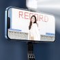 Элегантная женская необычная селфи-палка/ монопод бзепроводная на 1500 mAh со встроенной подстветкой и кнопкой спуска розовая 
