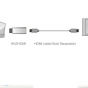 Адаптер-переходник Wii2-HDMI звук AUX 3.5 jack для игровой приставки Nintendo Wii 