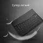 Фирменный чехол-клатч MyPads M-09016 для ноутбука Apple MacBook Air  Dell Asus Acer Lenovo HP Xiaomi Apple MacBook Air  диагональю 11/ 12/ 13.3/ 14/ 15/ 15.6 из качественной импортной эко кожи ручной работы плетеный черный 