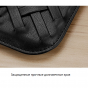 Фирменный чехол-клатч MyPads M-09016 для ноутбука Apple MacBook Air  Dell Asus Acer Lenovo HP Xiaomi Apple MacBook Air  диагональю 11/ 12/ 13.3/ 14/ 15/ 15.6 из качественной импортной эко кожи ручной работы плетеный черный 
