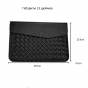 Фирменный чехол-клатч MyPads M-09016 для ноутбука Apple MacBook Air  Dell Asus Acer Lenovo HP Xiaomi Apple MacBook Air  диагональю 11/ 12/ 13.3/ 14/ 15/ 15.6 из качественной импортной эко кожи ручной работы плетеный черный 