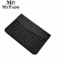 Фирменный чехол-клатч MyPads M-09016 для ноутбука Apple MacBook Air  Dell Asus Acer Lenovo HP Xiaomi Apple MacBook Air  диагональю 11/ 12/ 13.3/ 14/ 15/ 15.6 из качественной импортной эко кожи ручной работы плетеный черный 