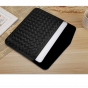 Фирменный чехол-клатч MyPads M-09016 для ноутбука Apple MacBook Air  Dell Asus Acer Lenovo HP Xiaomi Apple MacBook Air  диагональю 11/ 12/ 13.3/ 14/ 15/ 15.6 из качественной импортной эко кожи ручной работы плетеный черный 
