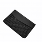 Фирменный чехол-клатч MyPads M-09016 для ноутбука Apple MacBook Air  Dell Asus Acer Lenovo HP Xiaomi Apple MacBook Air  диагональю 11/ 12/ 13.3/ 14/ 15/ 15.6 из качественной импортной эко кожи ручной работы плетеный черный 