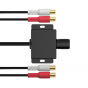 Автомобильный аудио усилитель мощности сигнала RCA автомобильный аудио регулятор для сабфувера