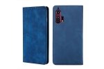 Чехол-книжка MyPads для Motorola Edge Plus (2020) / Моторола Эдж Плюс 2020 мягкое прикосновение (синий)