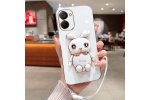 Чехол MyPads с силиконовым покрытием для Realme V20 RMX3611, белый