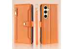 Чехол-книжка MyPads для Samsung Galaxy S24, оранжевый