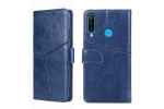 Чехол-книжка MyPads для
 Huawei P30 Lite / Honor 20S / 20 Lite (2020) / Nova 4e / Хонор P30 Лайт,объединяет геометрию (темно-синий)