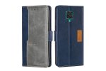 Чехол-книжка MyPads для
 Xiaomi Redmi Note 9 Pro / 9S / Сяоми Редми Ноте 9 Про/ 9S,смешать два цвета (синий + серый)