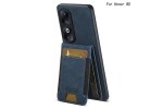 Чехол MyPads для Honor 80 с отделением для карт, синий