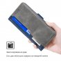 Чехол-книжка MyPads для Samsung Galaxy S24, синийсерый
