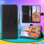 Чехол книжка MyPads для OnePlus Nord CE4 5G с карманом для фото и карт, противоударный, черный