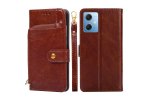 Чехол-книжка MyPads для Xiaomi Redmi Note 12 / Сяоми Редми Ноте 12 со шнурком (коричневый)