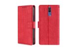 Чехол-книжка MyPads для
 Huawei Mate 10 Lite / Nova 2i / Хуавей Нова 2i красный крокодиловая кожа узор из крокодиловой кожи