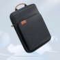 Вместительная водонепроницаемая широкая сумка-чехол MyPads Capiente для планшета iRulu expro 7" , с несколькими большими и маленькими отделениями и удобным наплечным ремнем, черная
