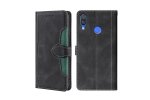 Чехол-книжка MyPads для Huawei Nova 3 / Хуавей Нова 3,узор в сочетании с другим цветом (черный)