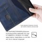 Чехол-книжка MyPads для Samsung Galaxy S24, синийсерый