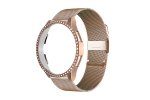 Бриллиантовый пластиковый чехол + металлический ремешок MyPads для Samsung Galaxy Watch6 44 мм