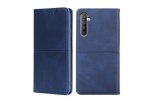 Чехол-книжка MyPads для Realme XT / Реалми XT воловья кожа (синий)