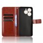 Чехол книжка MyPads для OnePlus Nord CE4 5G с карманом для фото и карт, противоударный, искусственная кожа, коричневый