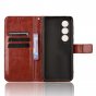 Чехол книжка MyPads для OnePlus Nord CE4 5G с карманом для фото и карт, искусственная кожа, коричневый