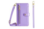 Чехол-книжка MyPads для
 OPPO A1 Pro / Оппо А1 Про несколько карманов для карт,со 2 шнурком (Длинный +короткий),фиолетовый