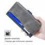 Чехол-книжка MyPads для Samsung Galaxy S24, синийсерый