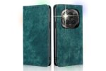 Чехол-книжка MyPads для Honor Magic 6 Pro, флипом, противоударный, подставка, зеленый