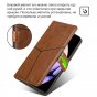 Чехол-книжка MyPads для Samsung Galaxy S24 (Коричневый)