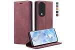 Кожаный чехол MyPads для Huawei Honor 80 с визитницей из экокожи