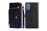 Чехол-книжка MyPads для Samsung Galaxy M52 5G (SM-M526) / Самсунг М52 со шнурком (черный)