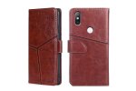 Чехол-книжка MyPads для
 Xiaomi Mi Mix 2S / Сяоми Mi Mix 2s (коричневый красный)