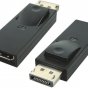 Адаптер-переходник DisplayPort (male) - HDMI (female) для передачи аудио-видео сигнала черный
