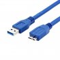 Кабель-переходник для передачи данных USB 3.0 A - MicroUSB-B для мобильных телефонов компьютеров и внешних жестких дисков 1метр