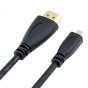 Кабель HDMI - HDMI Micro для передачи данных выводит видео на телевизор - 3М чистая медь черный