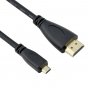Кабель HDMI - HDMI Micro для передачи данных выводит видео на телевизор - 3М чистая медь черный