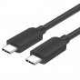 Кабель USB 3.1 Gen 2  Type-C - Type-C скорость передачи данных 10 Гбит/с 1М Черный