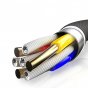 Фирменный дата-кабель Micro-USB для передачи данных высокоскоростной поддерживает быструю зарядку подходит для зарядок Qualcoom 3.0 Quic Charge для мобильных телефонов Android 1.2 метра 