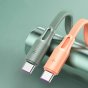 Фирменный дата-кабель USB Type-C для передачи данных высокоскоростной поддерживает быструю зарядку для мобильных телефонов Android 1 метр черный 