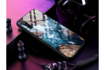 Фирменный ультра-тонкий силиконовый чехол-бампер для Vivo X30 Pro с закаленным стеклом на заднюю крышку телефона «тематика Море и Скалы»