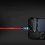 Фирменный дата-кабель USB - Lighting/ Micro-USB/ Type-C для передачи данных высокоскоростной плетеный для мобильных телефонов 1 метр 3A красный 