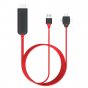 Универсальный кабель адаптер-переходник HDMI - Type-C/ Lighting/ Micro-USB/ USB для подключение к ноутбуку телевизору и проектору и мобильных телефонов 1080p в HD качестве 