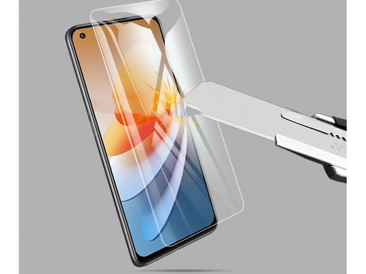 Защитное закалённое противоударное стекло MyPads Forti Glass (только на плоскую поверхность экрана, не закрыва..