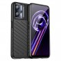 Чехол панель-бампер из тончайшего и прочного силикона для OnePlus Nord CE 2 Lite 5G с матовой отделкой «под карбон» черный