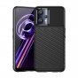 Чехол панель-бампер из тончайшего и прочного силикона для OnePlus Nord CE 2 Lite 5G с матовой отделкой «под карбон» черный