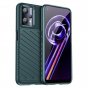 Чехол панель-бампер из тончайшего и прочного силикона для OnePlus Nord CE 2 Lite 5G с матовой отделкой «под карбон» зеленая