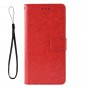 Чехол-книжка MyPads Porta Biglietti из импортной эко-кожи с подставкой застёжкой и визитницей для OnePlus Nord CE 2 Lite 5G красный