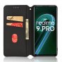 Фирменный дорогой премиальный чехол-книжка для OnePlus Nord CE 2 Lite 5G из качественной натуральной мраморной кожи буйвола с 3d узором черный с магнитной крышкой. Только в нашем магазине. Количество ограничено
