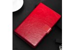 Чехол-книжка MyPads Porta Biglietti для Honor Pad X9 / Pad X8 Pro из импортной эко-кожи с подставкой застёжкой и визитницей красный